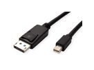 ROLINE GREEN DisplayPort Cable, DP - Mini DP, TPE, M/M, black, 5 m